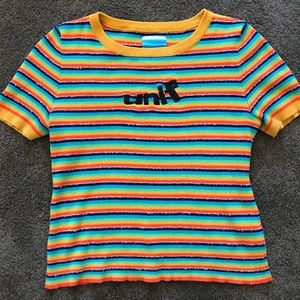 UNIF rainbow sweater T-shirt